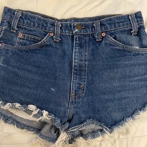 Vintage orange tag Levi shorts